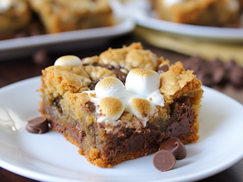 S'mores Cookie Bars Recipe