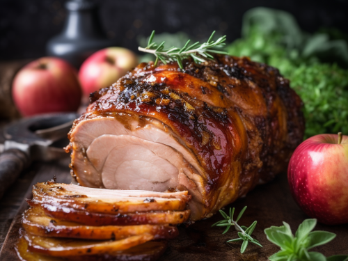 Spiced Apple-Stuffed Pork Roast Recipe