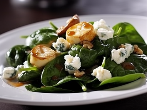 Spinach and Goat Cheese Salad