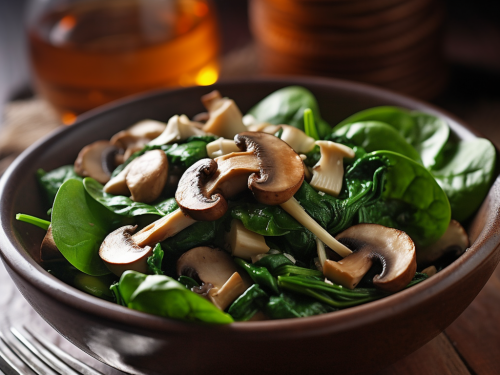 Spinach and Mushroom Salad