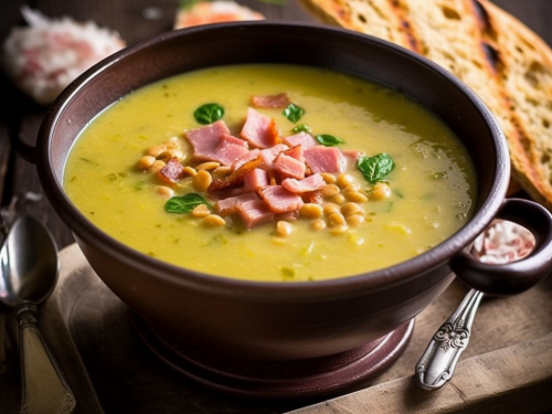 Split Pea and Ham Bean Soup Recipe