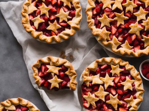 Strawberry Rhubarb Fruit Pie Recipe