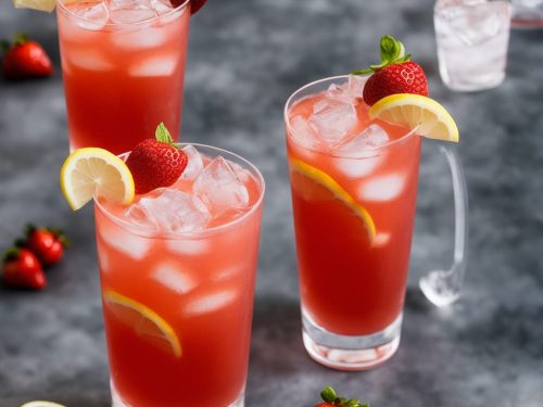 Strawberry Vodka Lemonade Cocktail