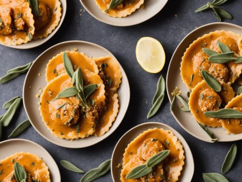 Sweet Potato and Brown Butter Ravioli with Sage Recipe