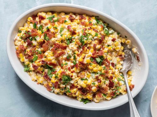 Thanksgiving Corn and Bacon Skillet Recipe