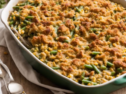 Thanksgiving Corn and Green Bean Casserole