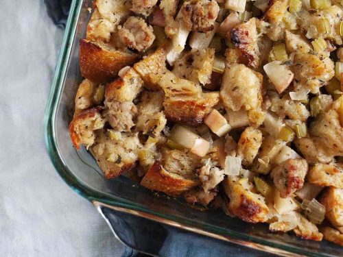 Thanksgiving-Sausage-and-Apple-Casserole-Recipe