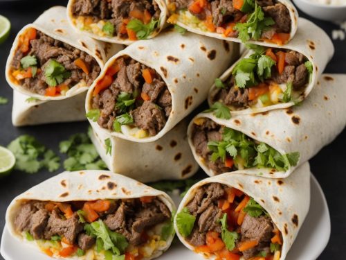 The Border Beef Burritos Recipe