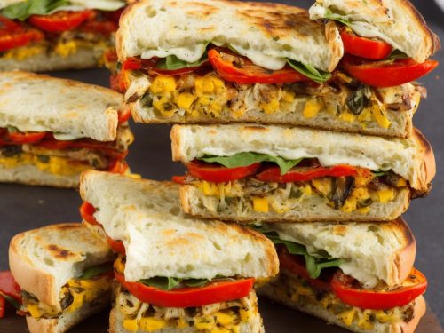 Trio's Roasted Vegetable Panini