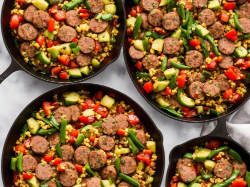 Turkey Sausage and Veggie Skillet Recipe