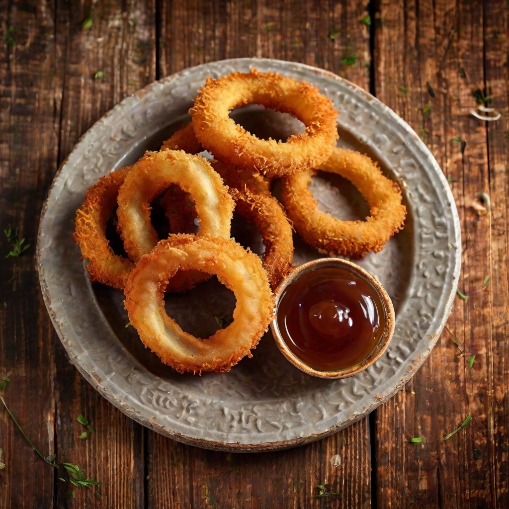 Vegan Air Fryer Onion Rings