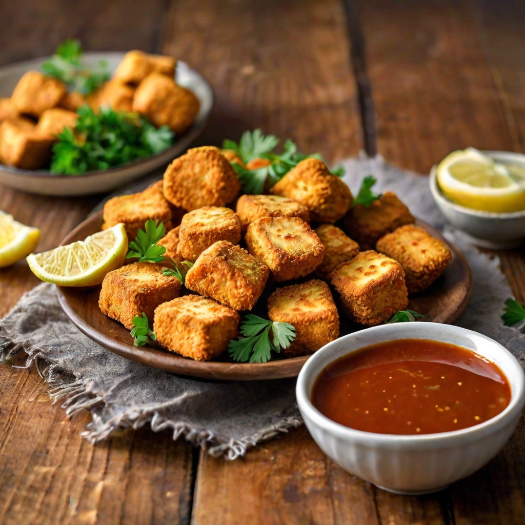 Vegan Air Fryer Tofu Nuggets Recipe