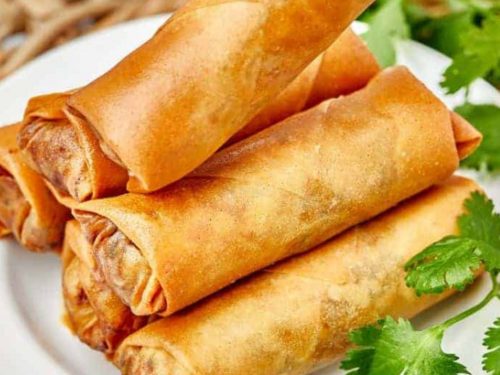 Vegan Air Fryer Veggie Spring Rolls Recipe