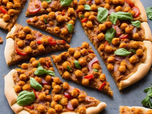 Vegan BBQ Chickpea Pizza