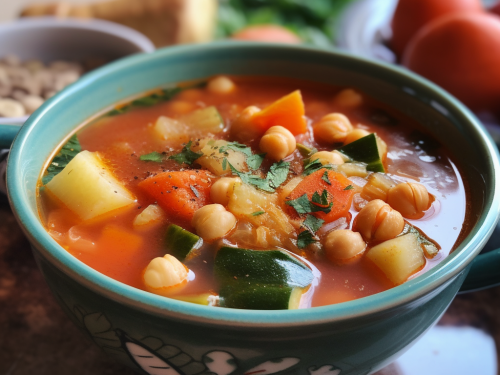 Vegan Chickpea and Vegetable Soup Recipe