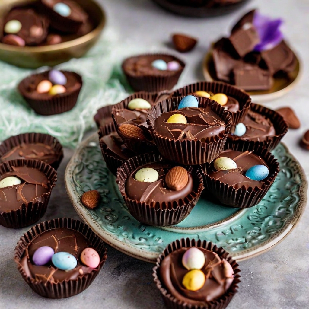 Vegan Easter Almond Butter Cups