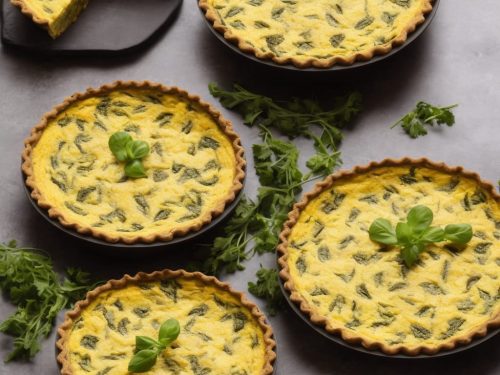 Vegan Easter Chickpea Flour Quiche Recipe