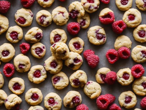 Vegan Easter Raspberry Thumbprint Cookies