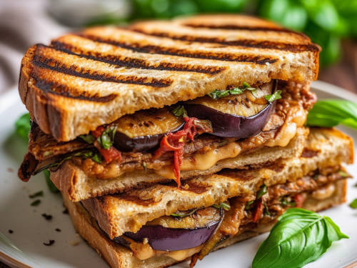 Vegan Eggplant Panini Recipe