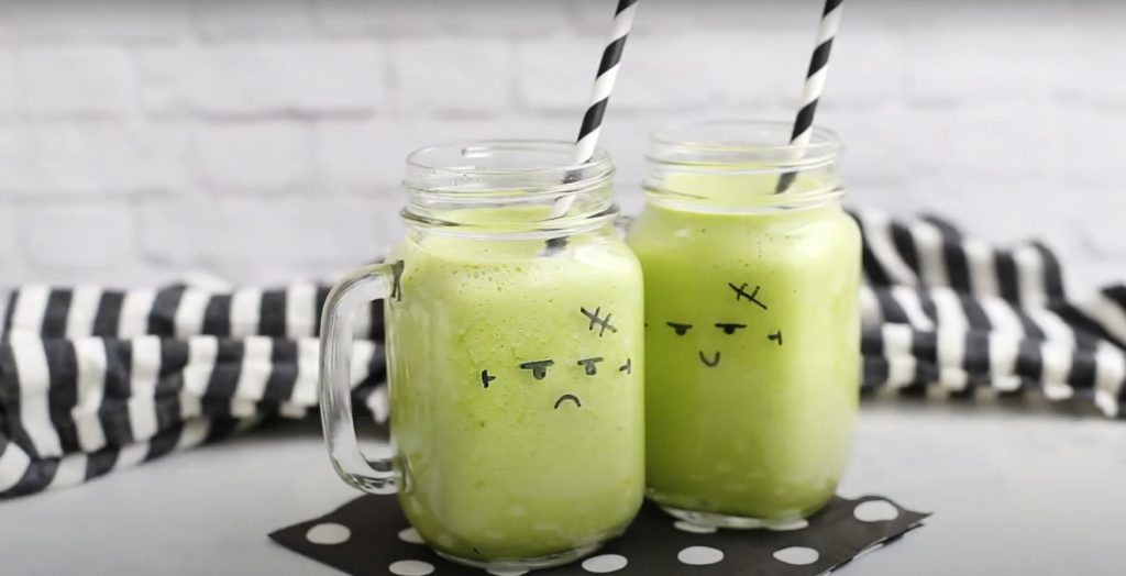 Vegan Halloween Frankenstein Smoothie