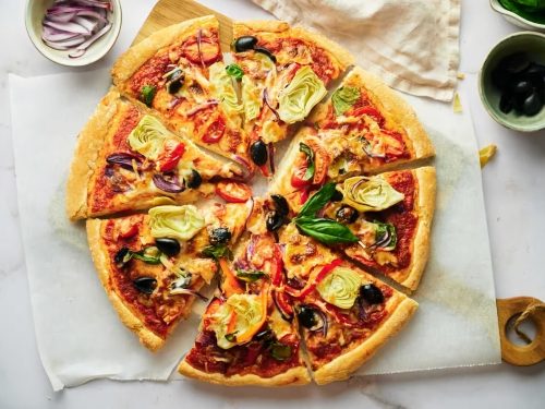 Vegan Mediterranean Pizza Recipe