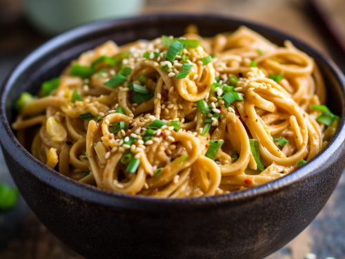 Vegan Peanut Sesame Noodles