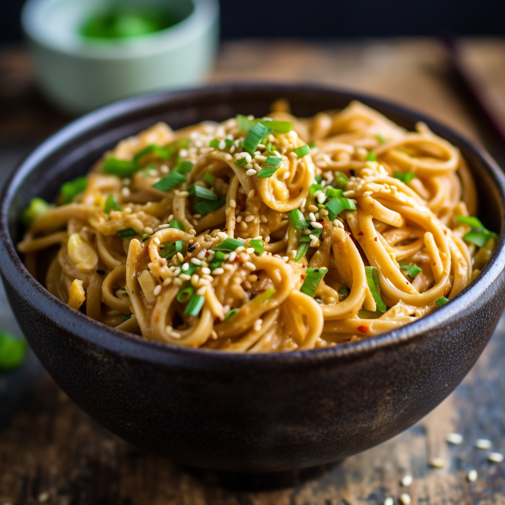 Vegan Peanut Sesame Noodles