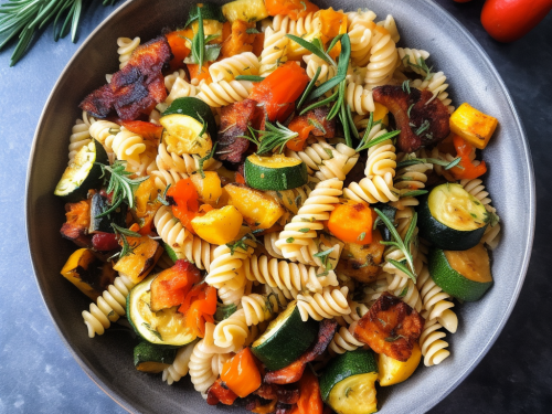 Vegan Roasted Vegetable Pasta Recipe