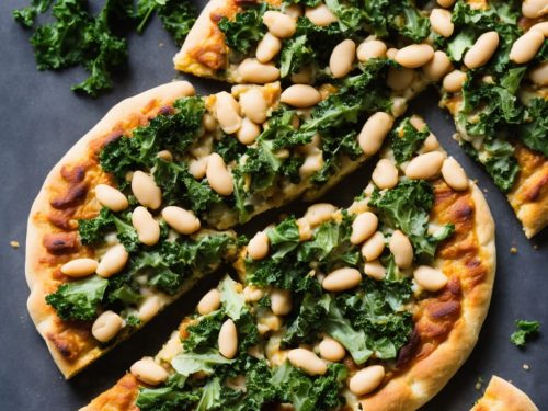 Vegan White Bean and Kale Pizza