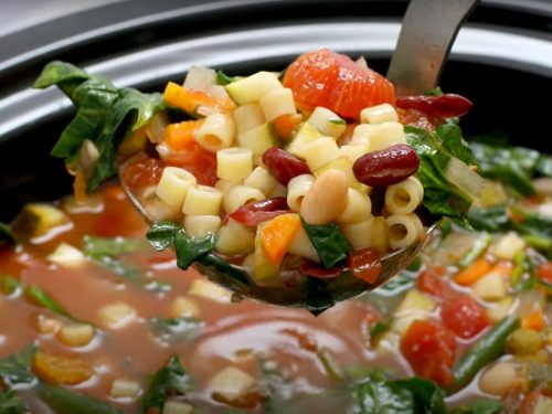 Vegetarian Crockpot Minestrone Recipe