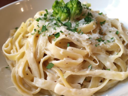 Vegetarian Fettuccine Alfredo Recipe