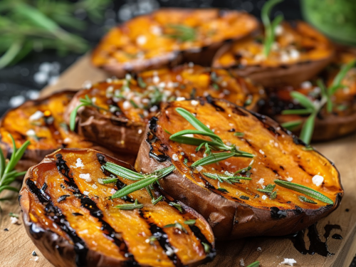 Vegetarian Grilled Sweet Potato Recipe