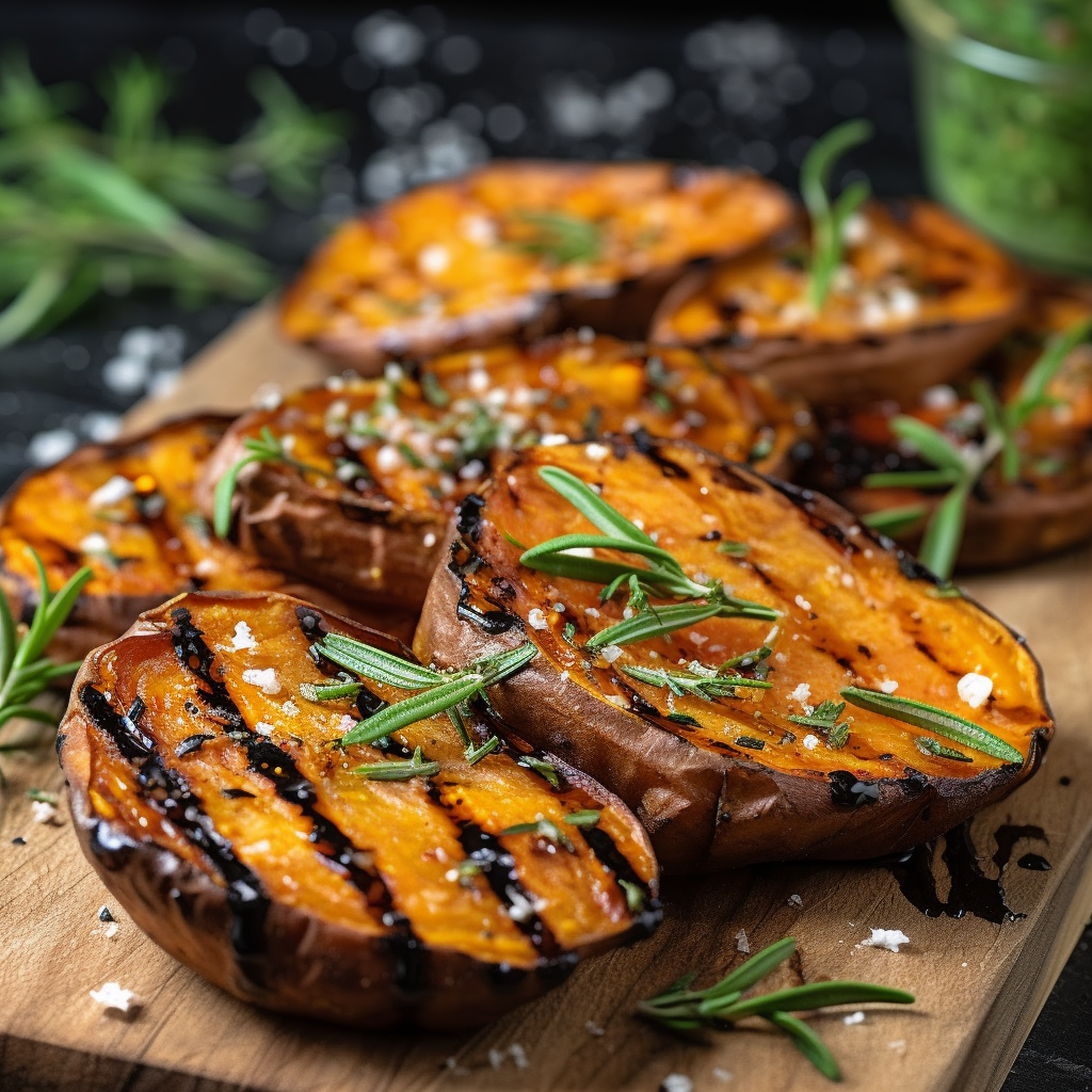 Vegetarian Grilled Sweet Potato Recipe