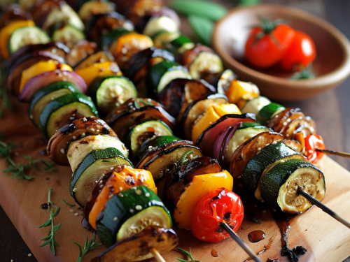 Vegetarian Grilled Veggie Skewers Recipe