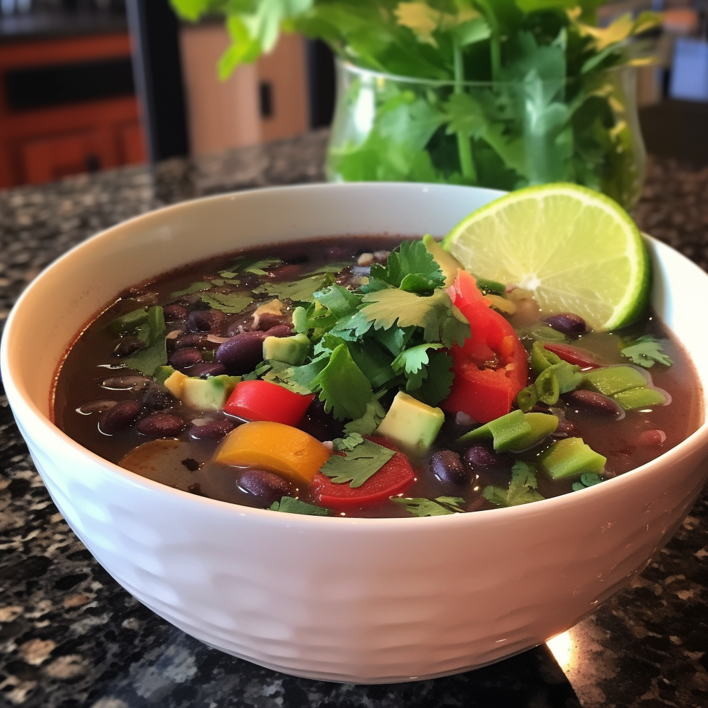 Vegetarian Instant Pot Black Bean Soup