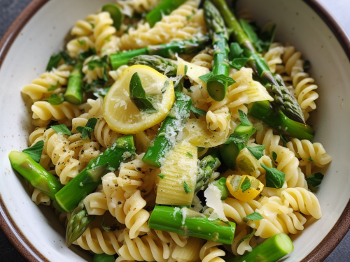 Vegetarian Lemon Asparagus Pasta Recipe