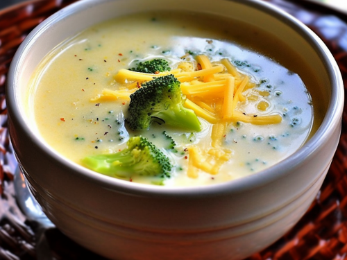 Vegetarian Low Carb Broccoli and Cheese Soup Recipe