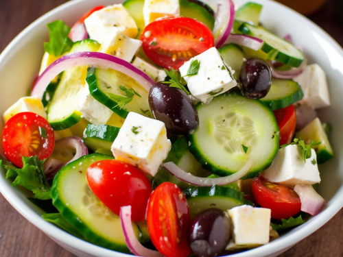 Vegetarian Low Carb Greek Salad Recipe