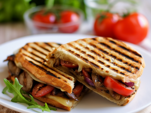 Vegetarian Portobello Mushroom Panini Recipe