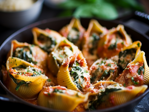 Vegetarian Spinach and Ricotta Stuffed Shells Recipe