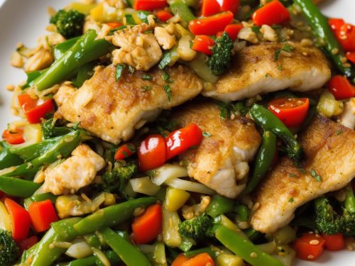 Walleye and Vegetable Stir-Fry