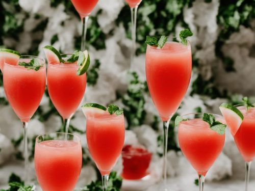 Watermelon Champagne Cocktail Recipe