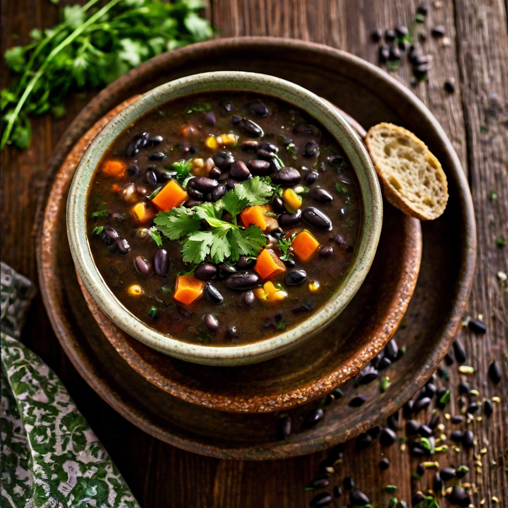 Whole Grain Black Bean Soup Recipe