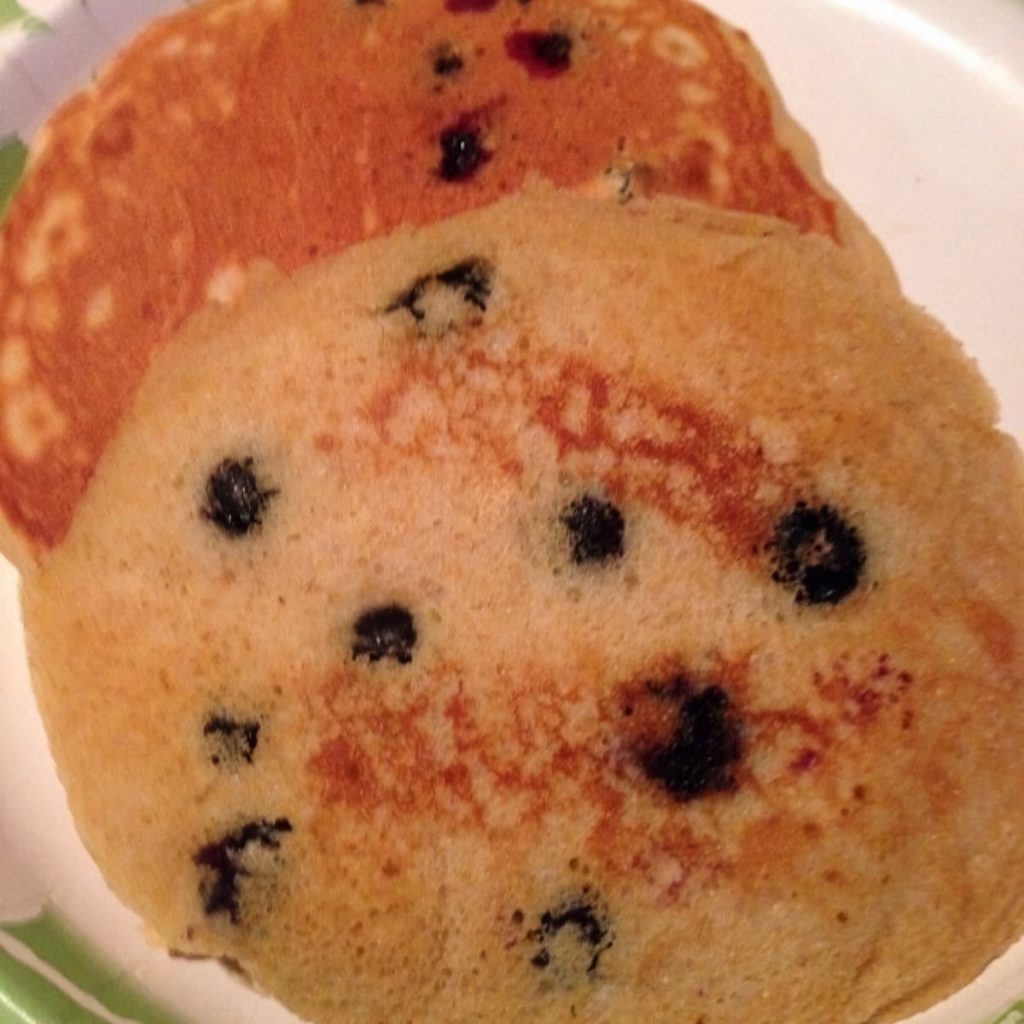 Whole Grain Blueberry Pancakes