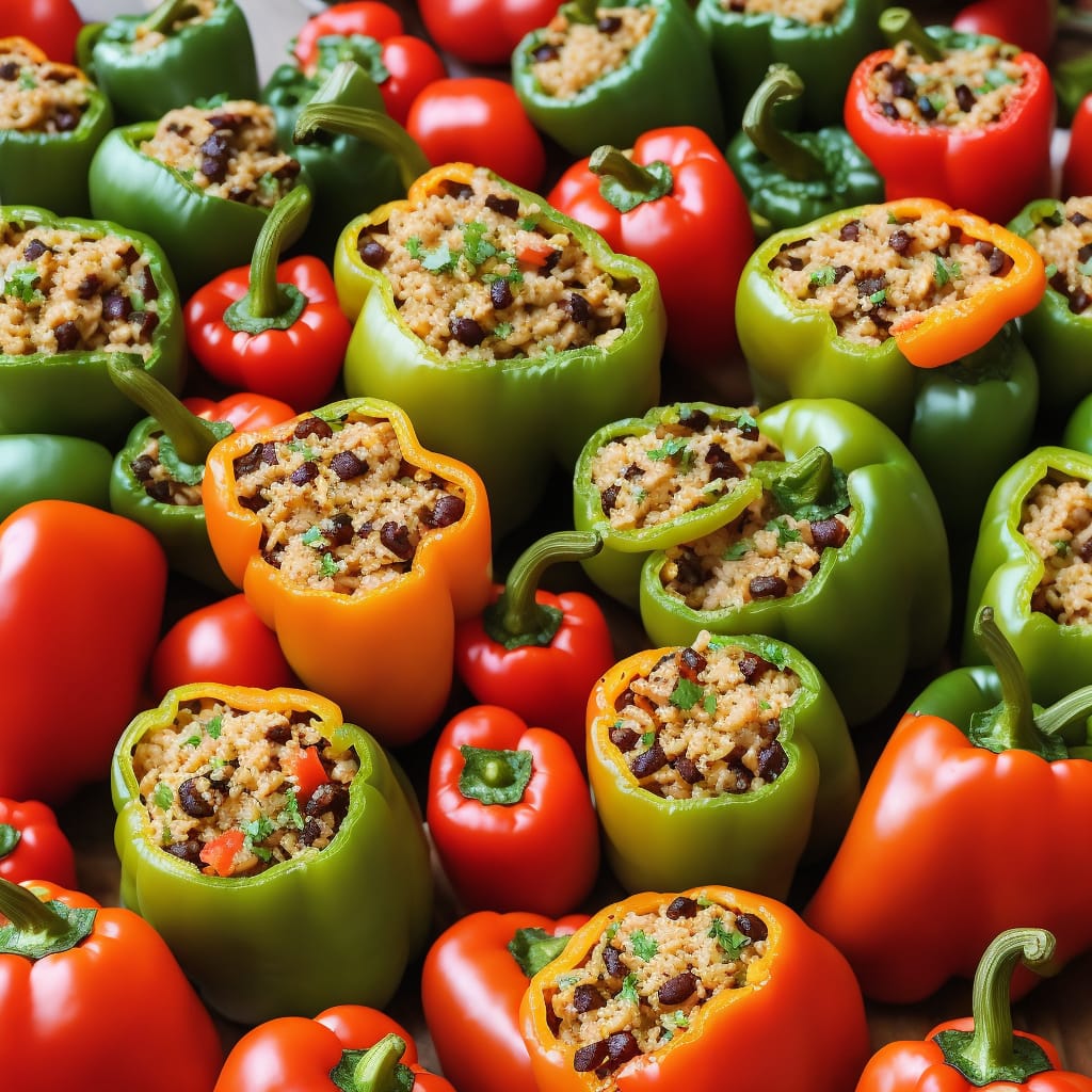 Whole Grain Stuffed Bell Peppers