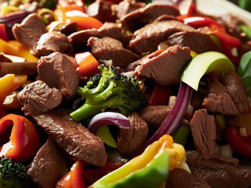 Bison and Vegetable Stir-Fry