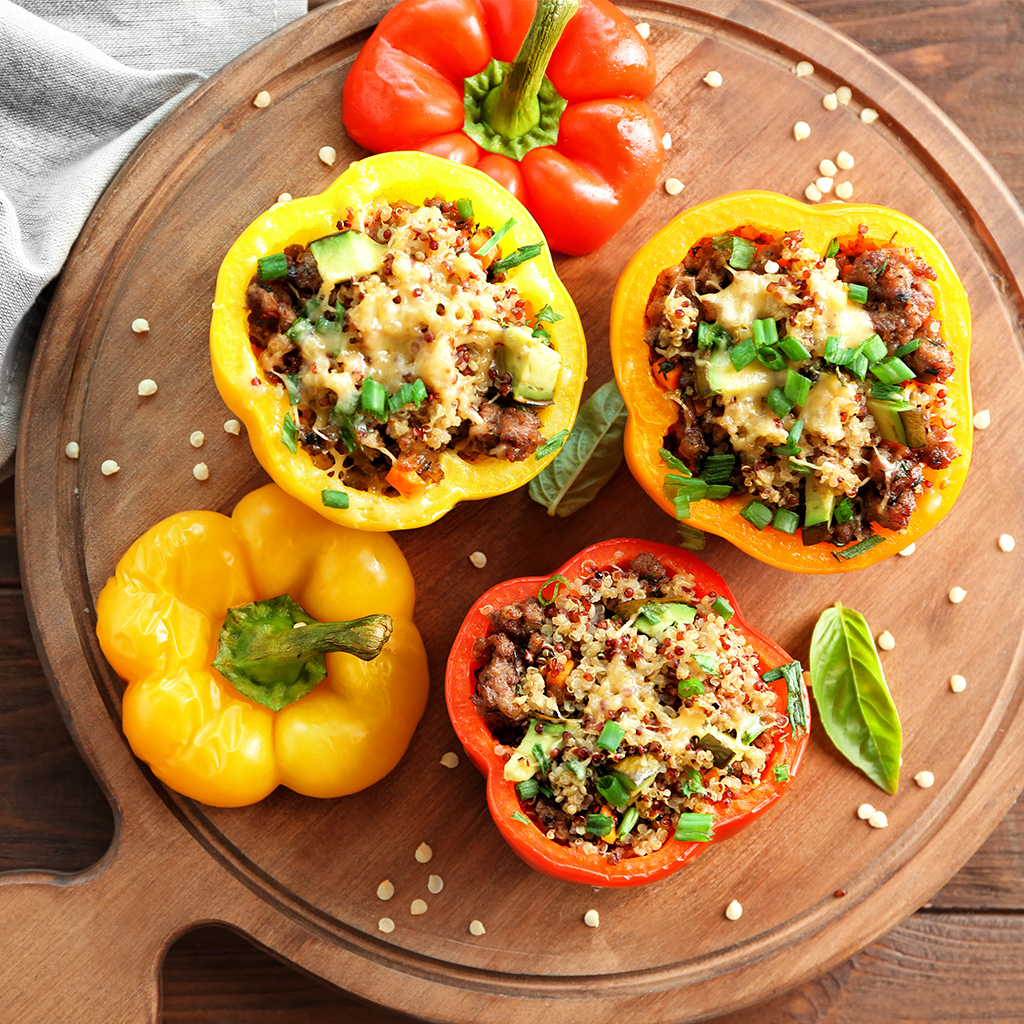 Bulgur-Stuffed Peppers