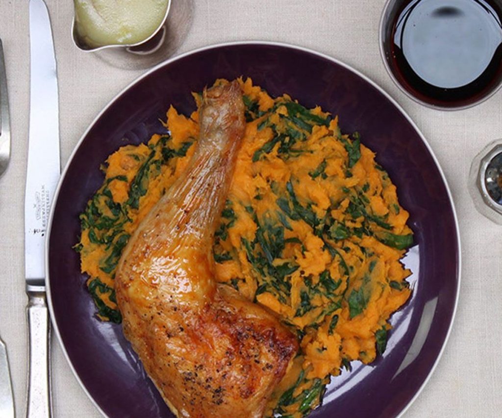 Goose and Sweet Potato Mash