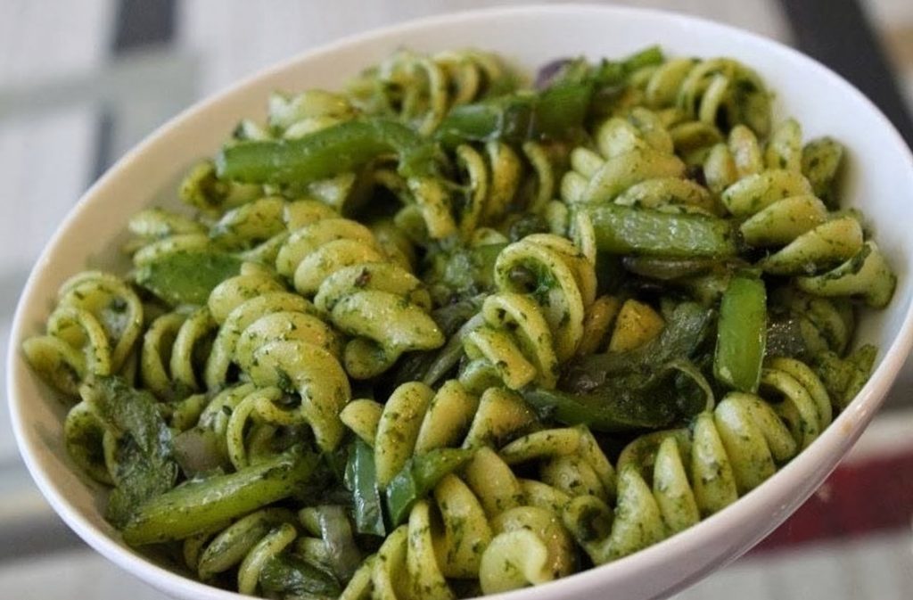 Green Bell Pepper Pasta