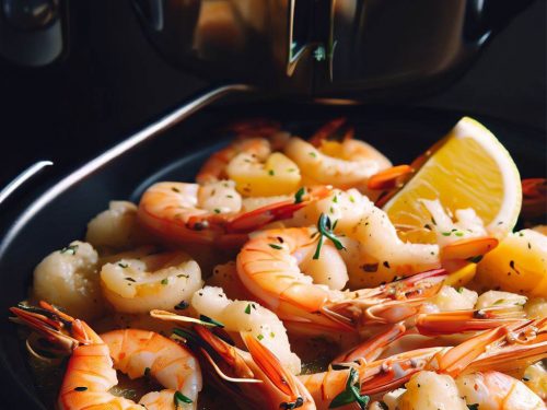 Low Carb Air Fryer Shrimp Scampi